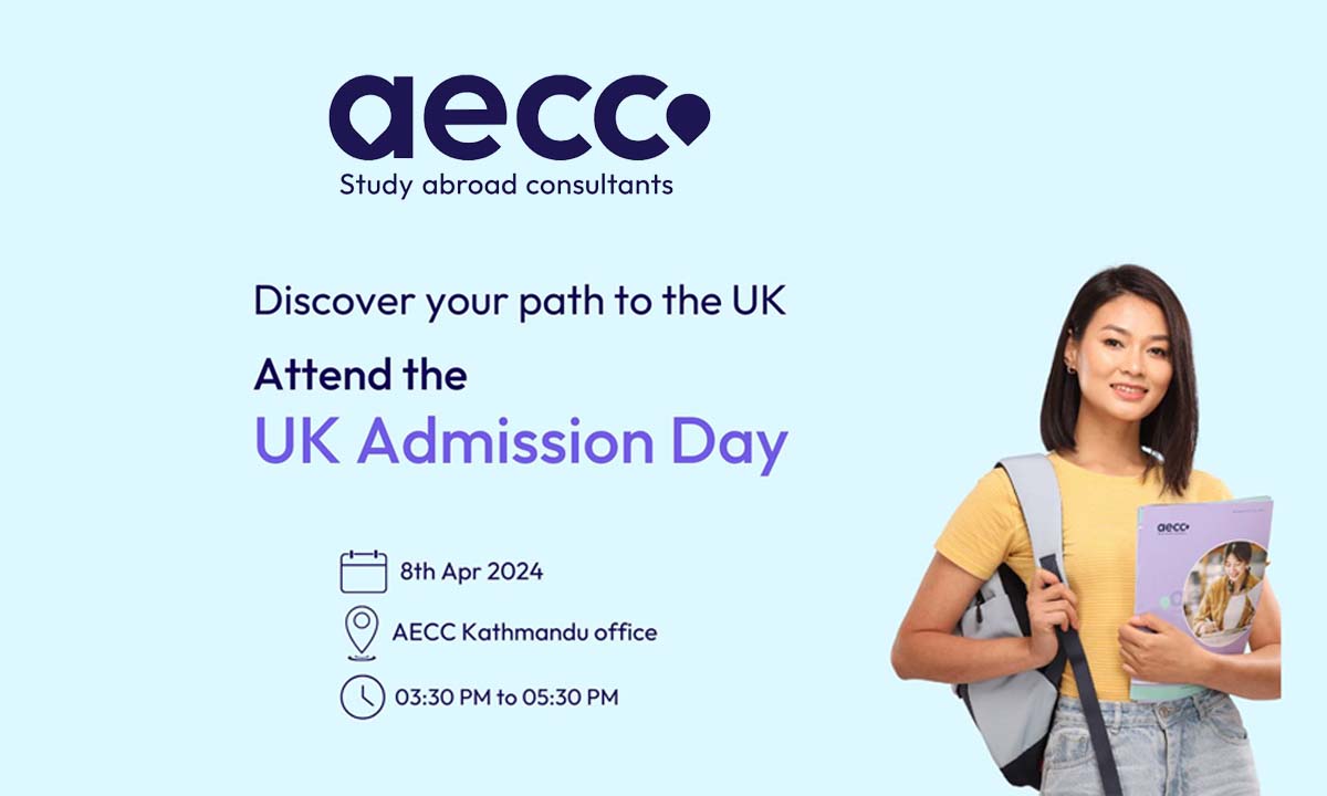 Attend UK Admission Day by AECC Nepal on 8th April 2024