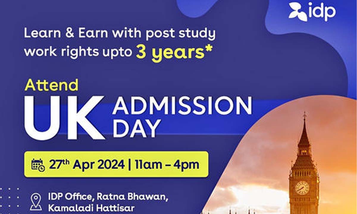IDP’s UK Admission Day happening on 27th April 2024