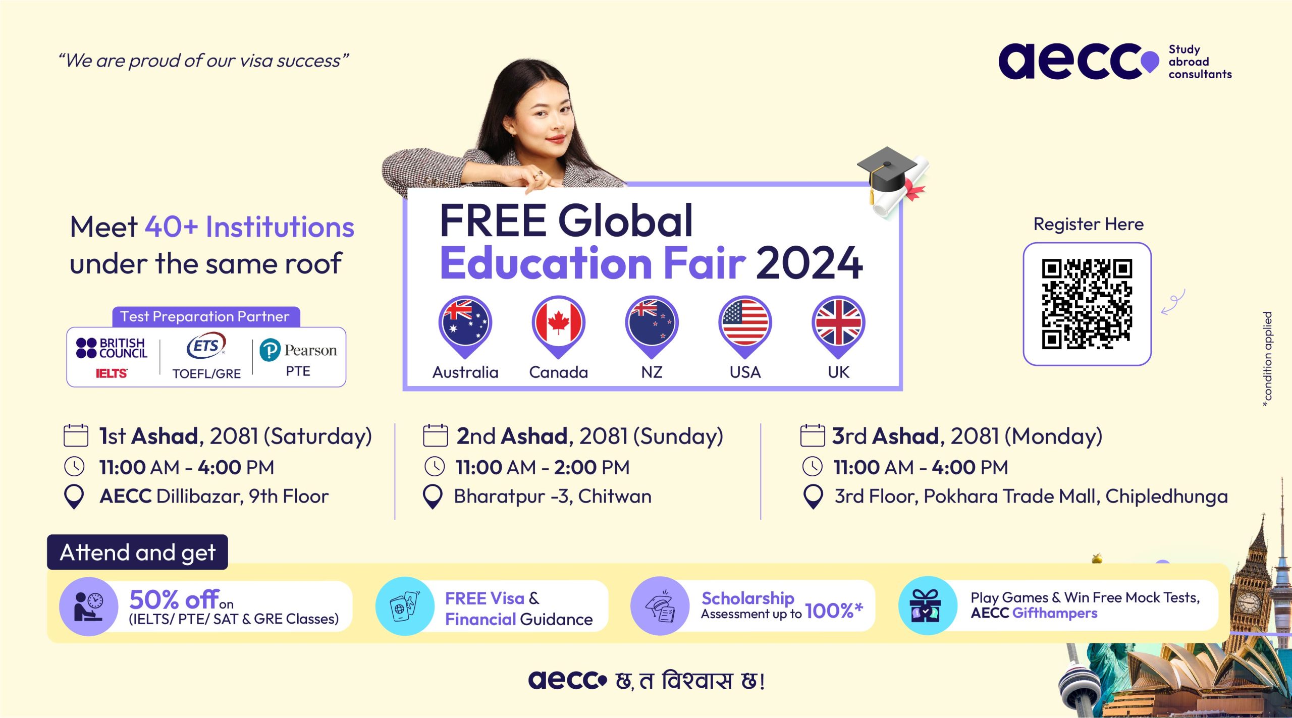 AECC Nepal Global Education Fair June 2024
